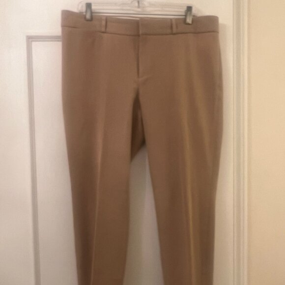 Banana Republic Woman's Sloan Pants, Camel Color, Stretch Fit, Straight leg/slit - Picture 5 of 9